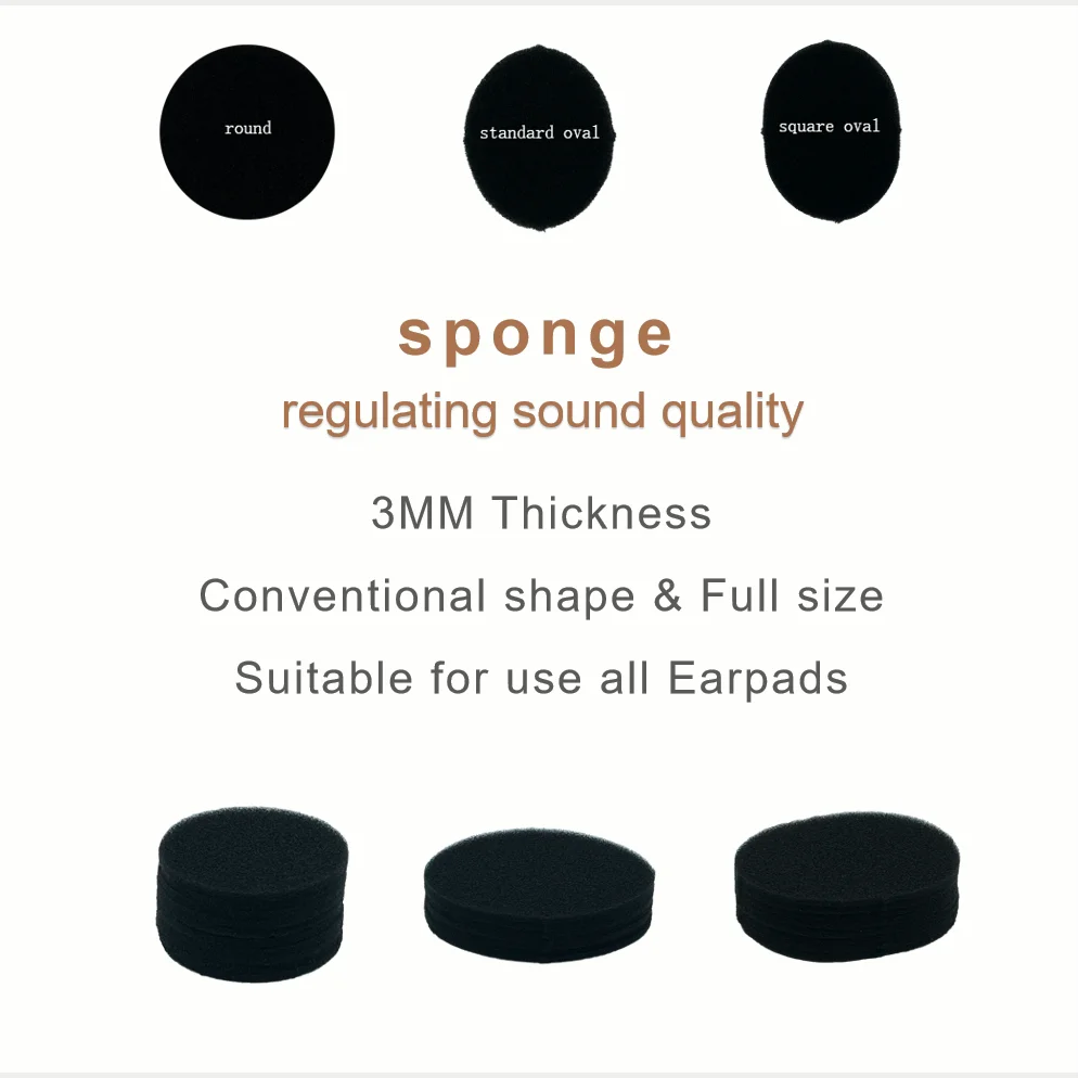 Headphone Dustproof Sponge Sound Quality Adjustment Sponge Soundproof