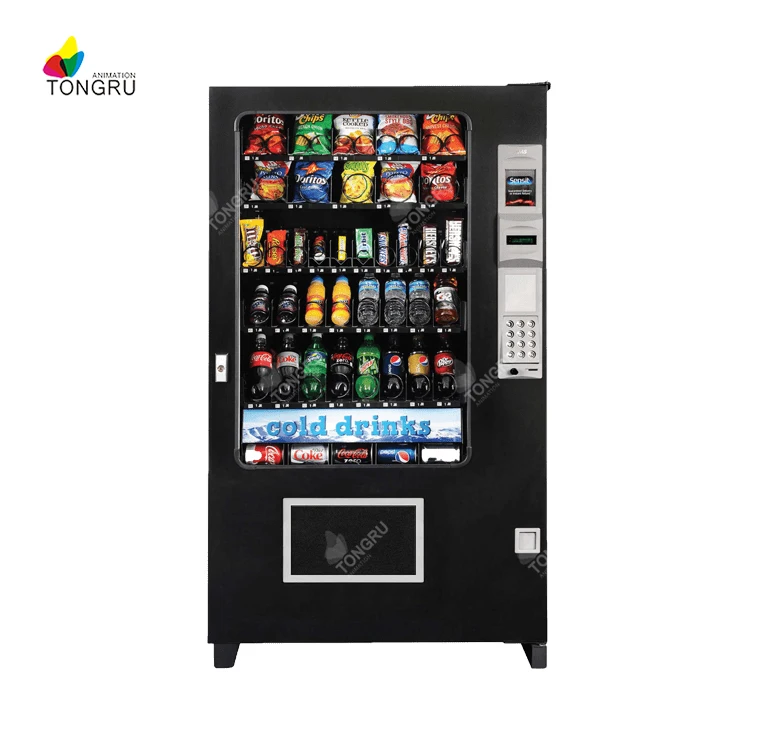 Cold Foods And Drinks Combo Chips Vending Machine Wholesale Distributeur Automatique Japanese 2621