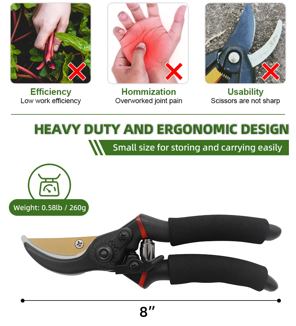 Sunshine Bypass Professional Garden Tool Pruner Getting Started Pruning