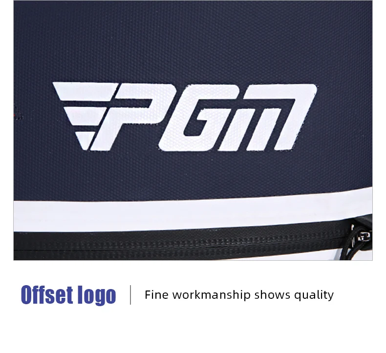 Pgm Zipper Custom Logo Leather Golf Shoe Bag Nylon Waterproof Custom
