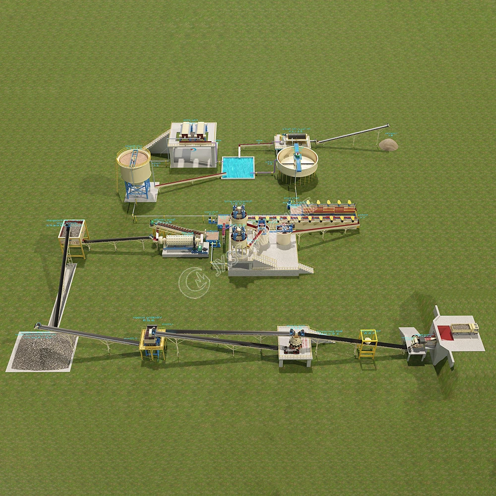 Popular Small Scale 120TPD Lithium Ore Processing Plant Spodumene Process Plant in Zimbabwe