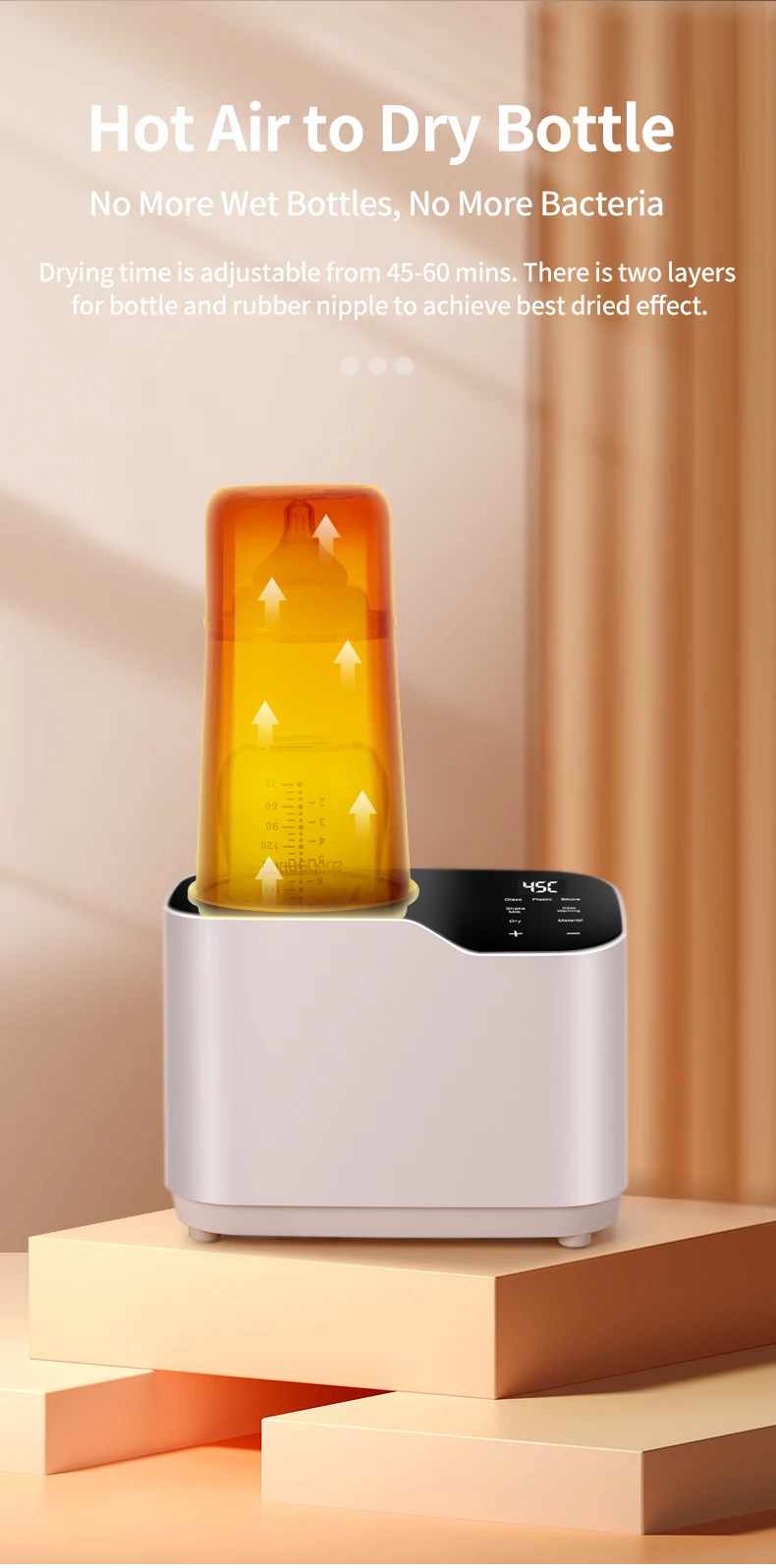 Waterfree Multifunction Thermos Baby Formula Mixer Portable Baby