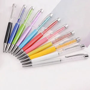Factory Wholesales High Quality Promotion Metal Ball Pen Diamond Crystal Pen with Custom logo