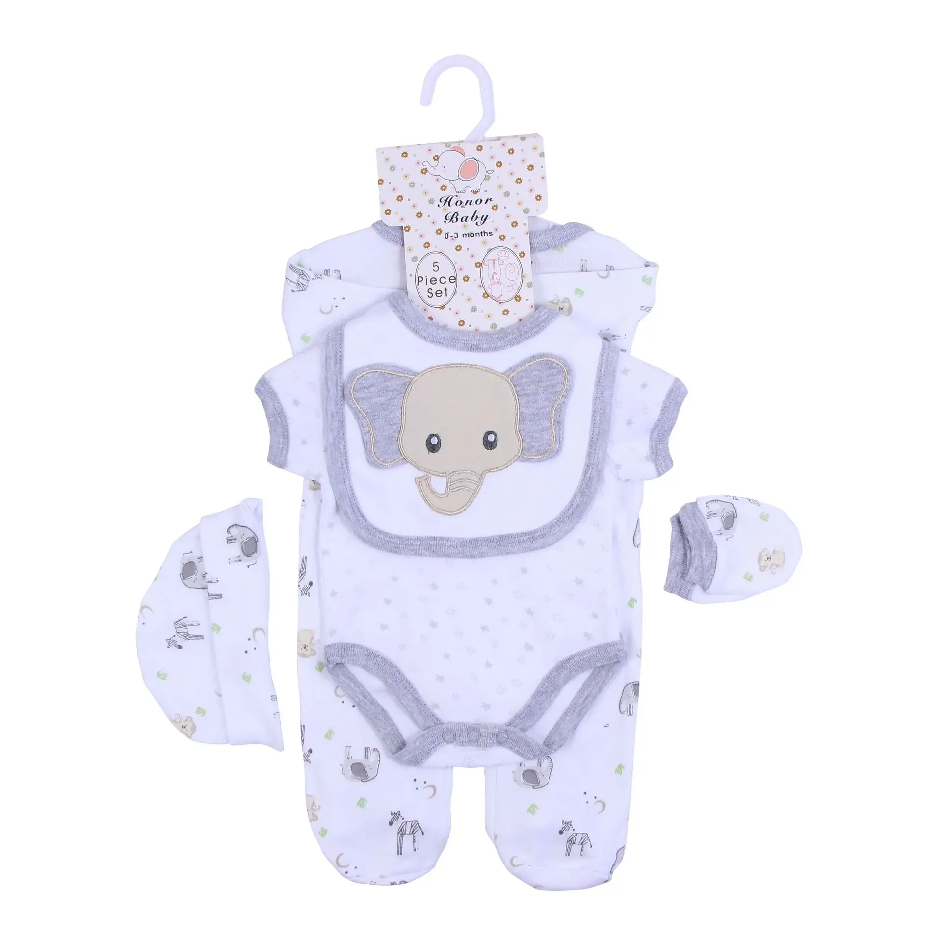 5piece Sets Newborn Boys And Girls Shortsleeved Baby Split Children's