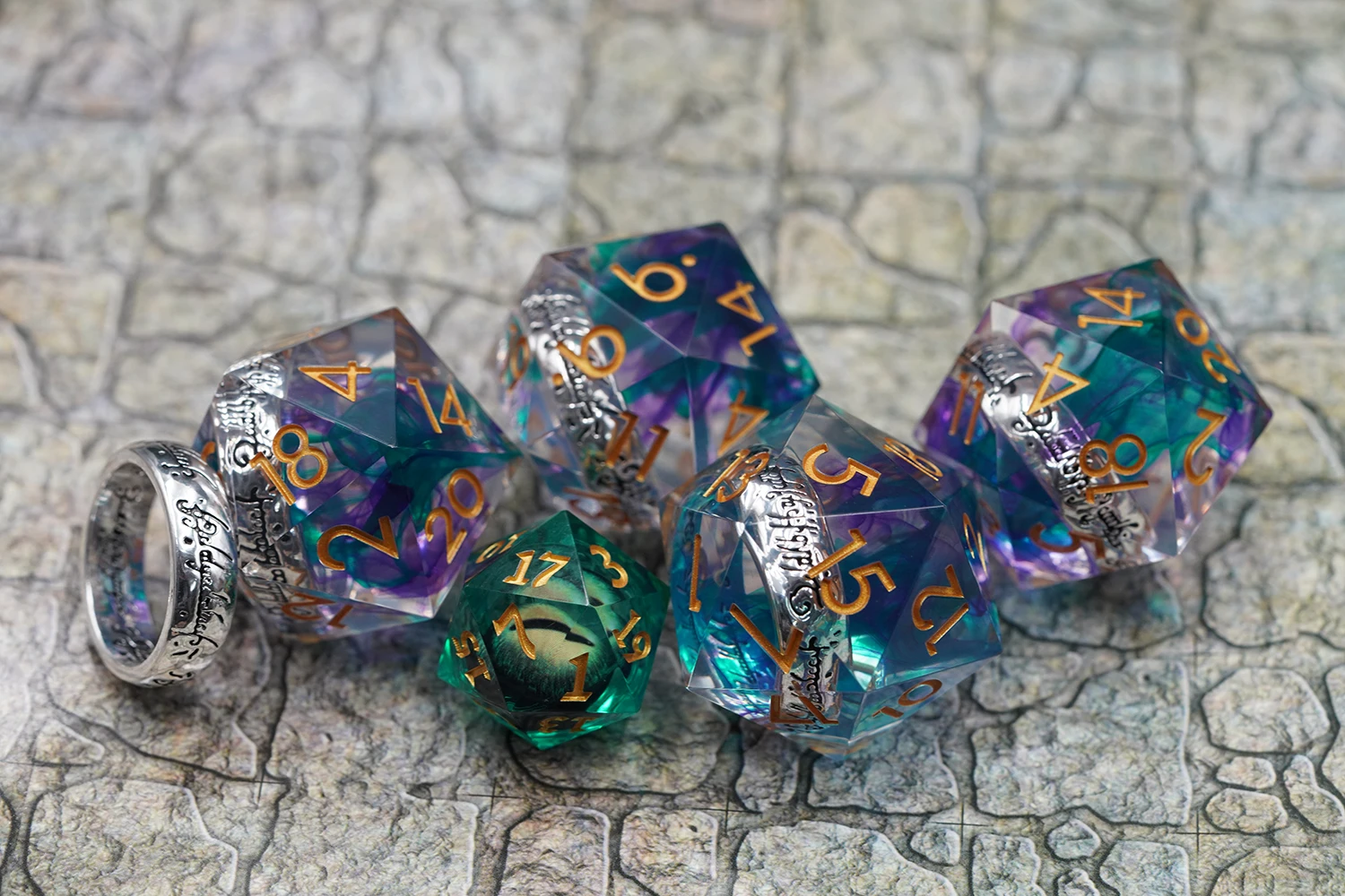 Custom Large 33mm D20 Resin Single Dice for Dungeons and Dragons Game Direct From Manufacturer