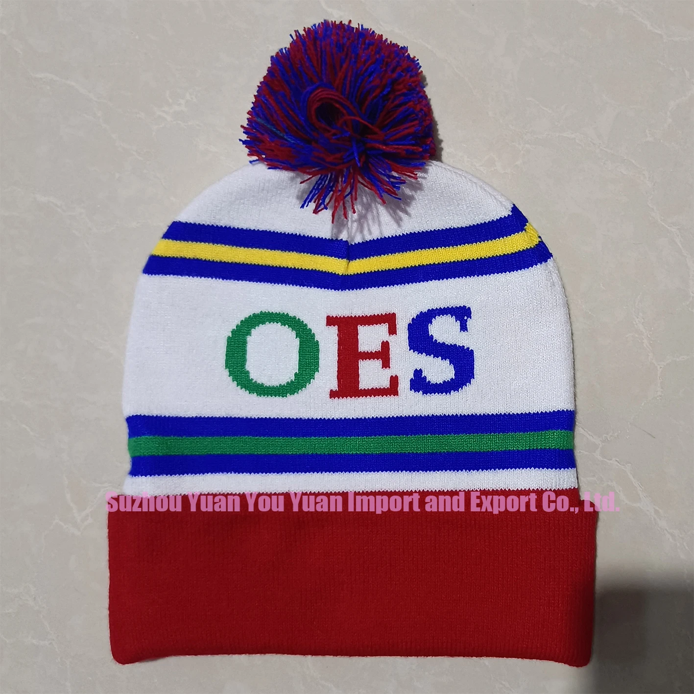 Colorful OES Beanie and Scarf Set Bocaoying Girls Winter Hat Gloves Scarf Set, Kids Winter  main image 4