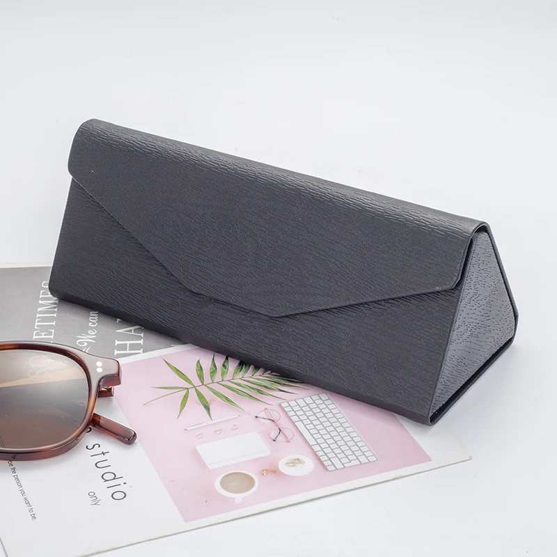 Estuche Compacto 16.2x6.4x3.9cm Estuche Gafas CREATCABIN - Estuche Rígido Para Gafas De Sol - Cuero PU Con Paño De Limpieza (16.2x6.4x3.9cm) Estuche De Gafas Genéricos Funda Gafas Moda