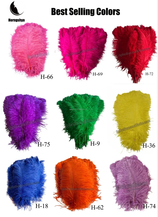 Festival Ostrich Feather Best Quality Dyed White Decorative Ostrich ...