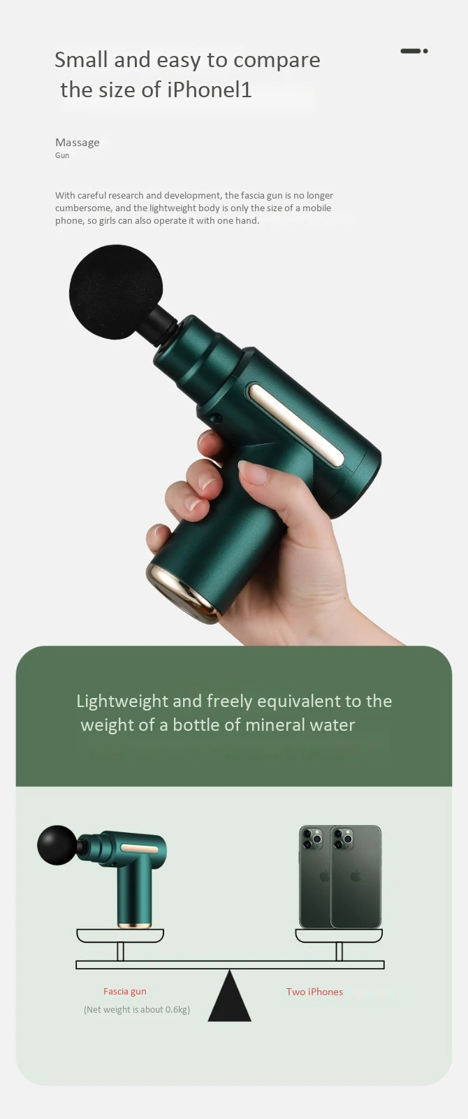 打击式物理治疗手枪工具手持式触摸屏筋膜按摩器深层组织肌肉身体迷你按摩枪