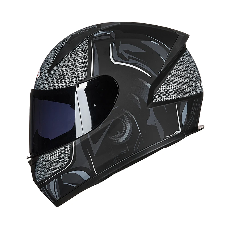 Custom Cool Classic Racing Full Face Motorcycle Helmet DOT
