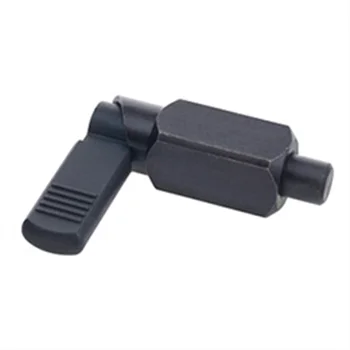 Black Oxide steel Cam Action L handle Retractable Indexing Plunger spring loaded plunger with hex nuts