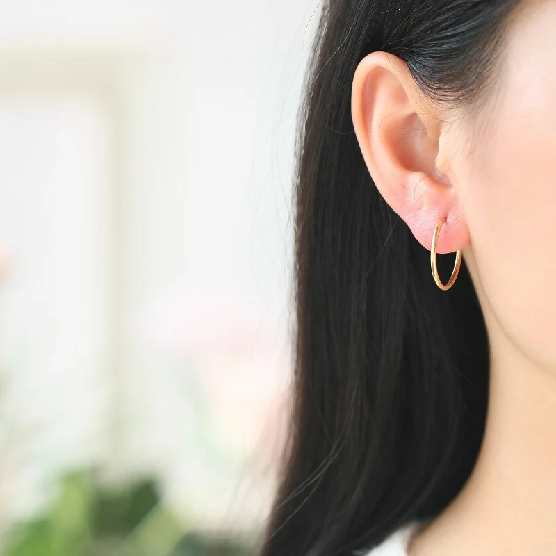 Real Gold Filled Hoops Earring Findings Wholesale Jewelry 14k Gold