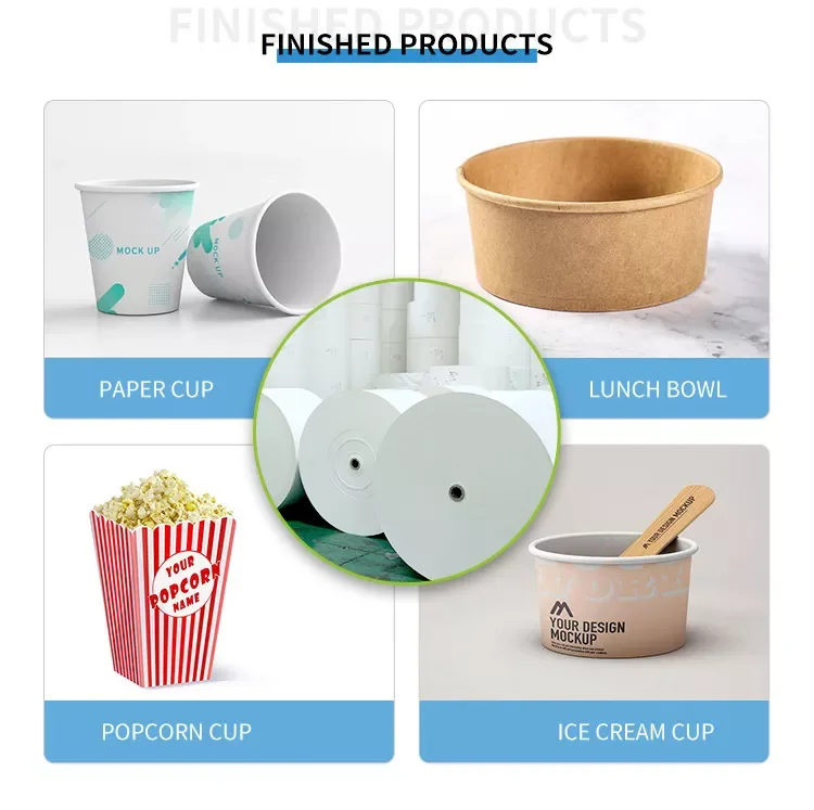 Superior Quality Raw Materials Paper Cups In Jumbo Roll Ecofriendly Pe
