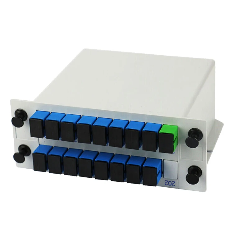 NETWORK OPTICAL PON MODULE CASSETTE 1 X 16 2 4 8 32 FIBER OPTIC MINI PLC SPLITTER CONNECTOR SCAPC SC UPC