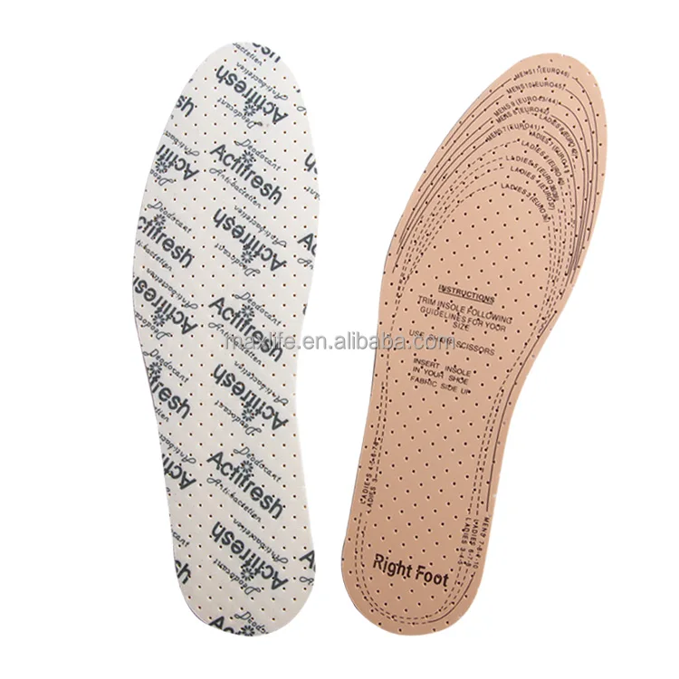 Shoe Insoles Made in Europe Odour and Bacteria Control Insoles Actifresh 