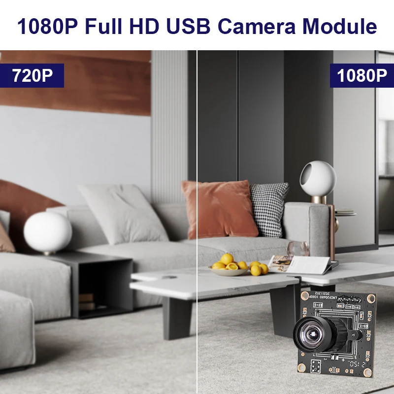 PS5268 1080P USB Camera Module Low-light 0.003Lux WDR 86dB 2MP CMOS Sensor Mini SDK Compatible Raspberry Windows Linux factory