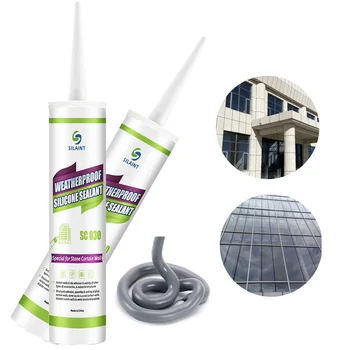 Factory Supplied No Smell Strong Weatherproof Construction Neutral Sausage Black Silicone Sealant for Stone Curtain Wall