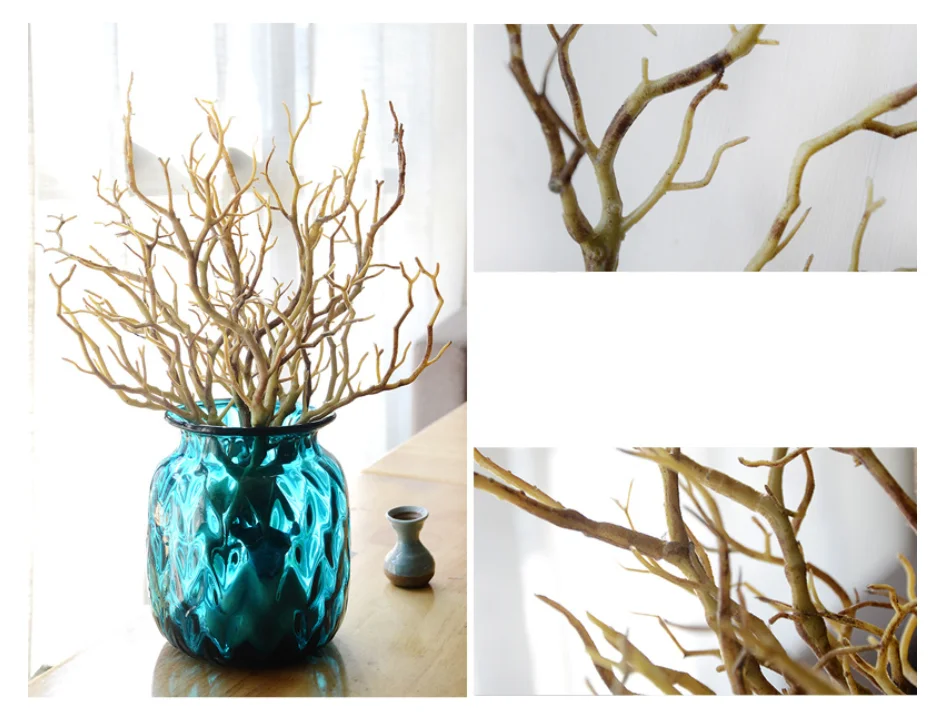 Wholesale Artificial Plastic Plants Dry Tree Branches For Indoor