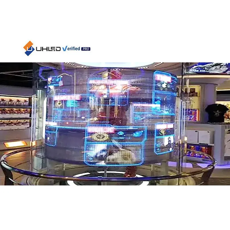 UHLED Transparent Led Film Transparent Glass LED Screen Display LED Crystal Thin Film Screen Transparent Film Screen Glass