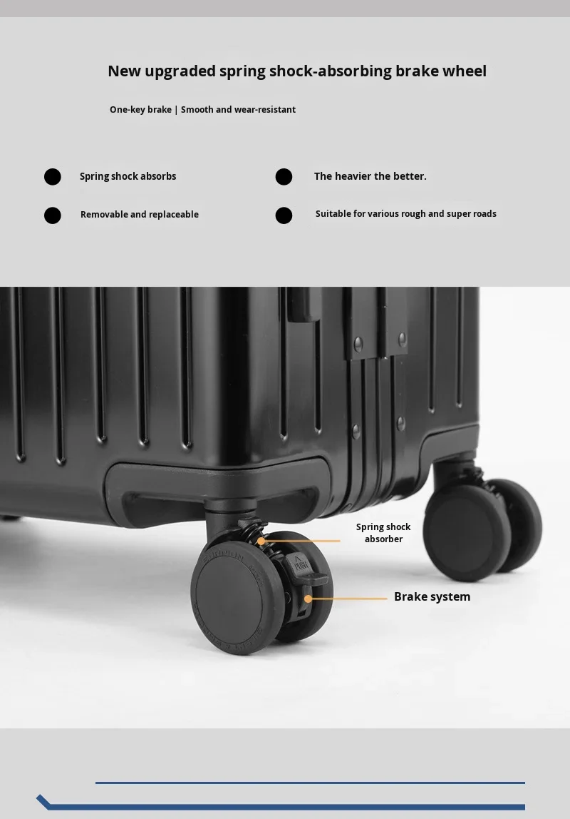 High-End Carry-On Case New Design Full Aluminum Suitcase with Brake Spinner Wheels Anti-Theft Modern Style Luggage 20 Inch supplier