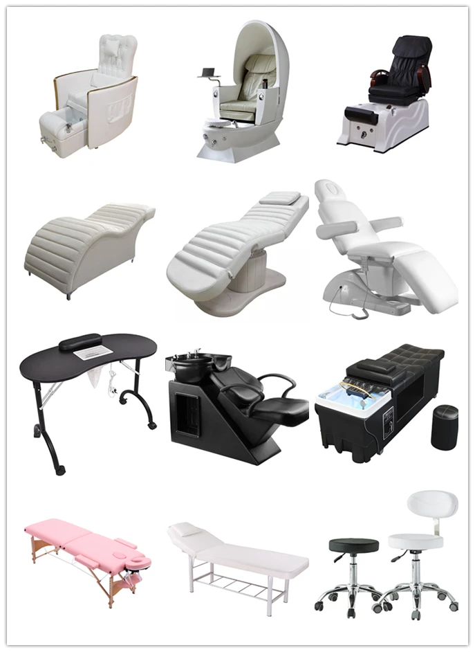 Cheap Portable Salon Bed Beauty Salon Furniture Massage Table Clinic Eyelash Beds Facial Chair Salon Spa Beauty Bed