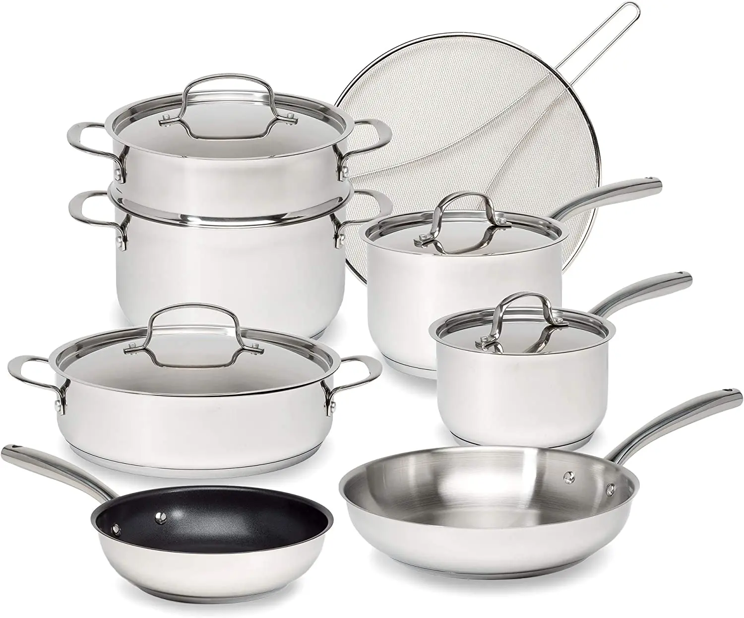 Stainless Steel Cookware Set 2024 Stainless Steel Cooking Pots and Pans ...