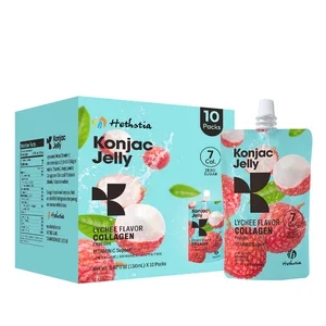 Collagen Peptide Natural Slimming Lychee Flavor Low Calorie Keto Konjac Jelly