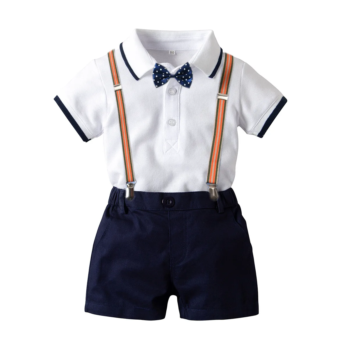 Viworld Baby Boy Gentleman Clothes Infant Boy Bow Tie Short Sleeve Letter Romper Camo Shorts Set Summer Outfit 