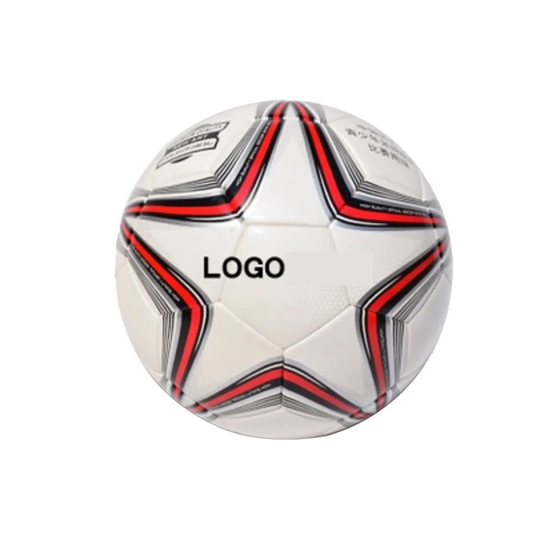 Hot Sales Stock Football Official Size 5 Pu American Ball Soccer Custom