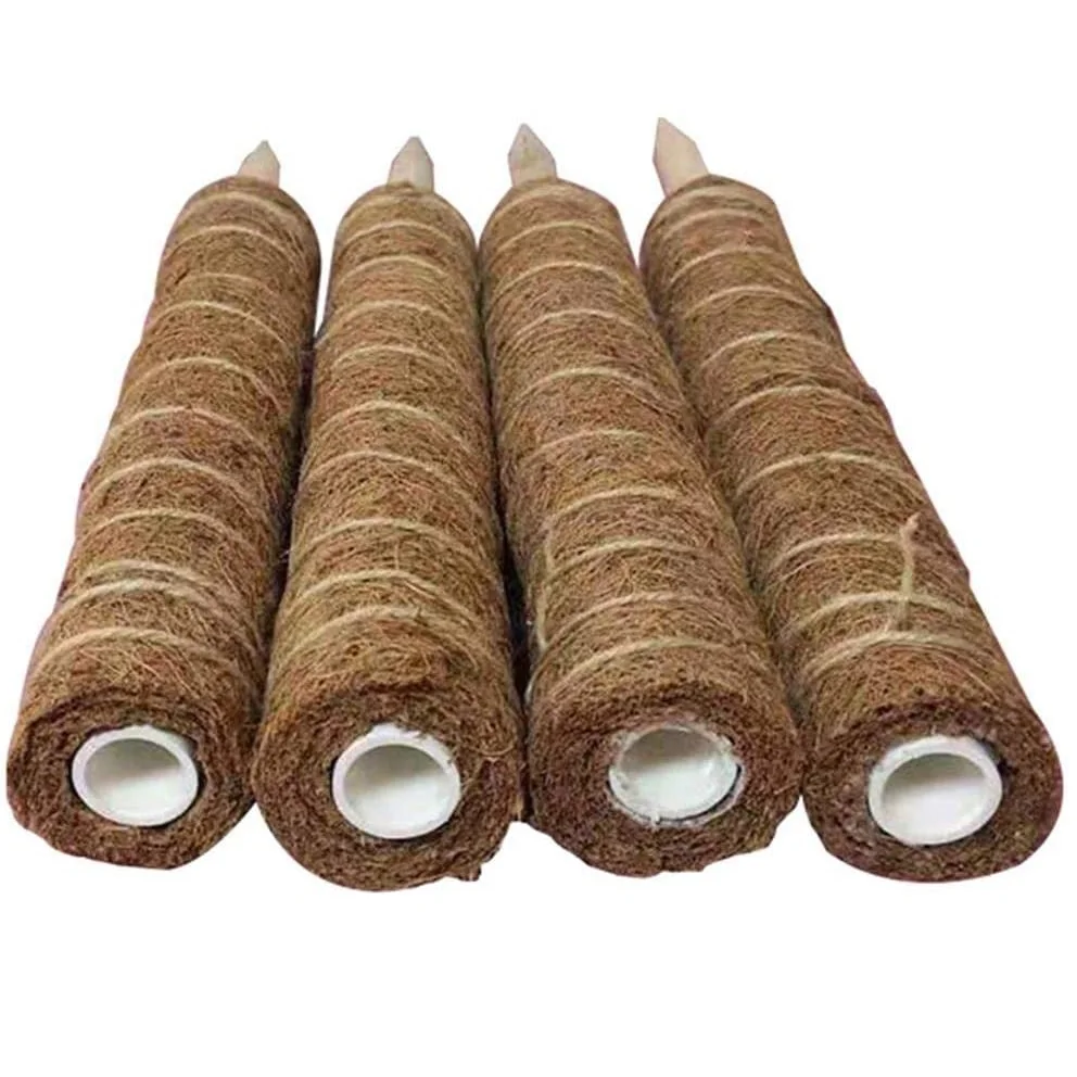 Bamboo poles natural coconut fiber support sticks for plant