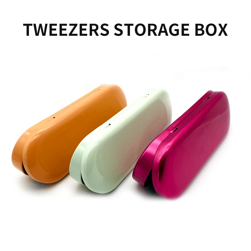
NATUHANA Custom Logo and Wholesale Price Tweezers Box Different Color Storage Boxes with Top Quality Tweezers Box 