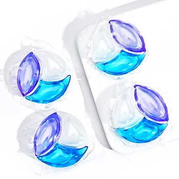 Wholesale Natural Laundry Beads Detergent Eco-friendly Aroma 3 in 1 Washing Pods Liquid Laundry Detergent Capsules Pods