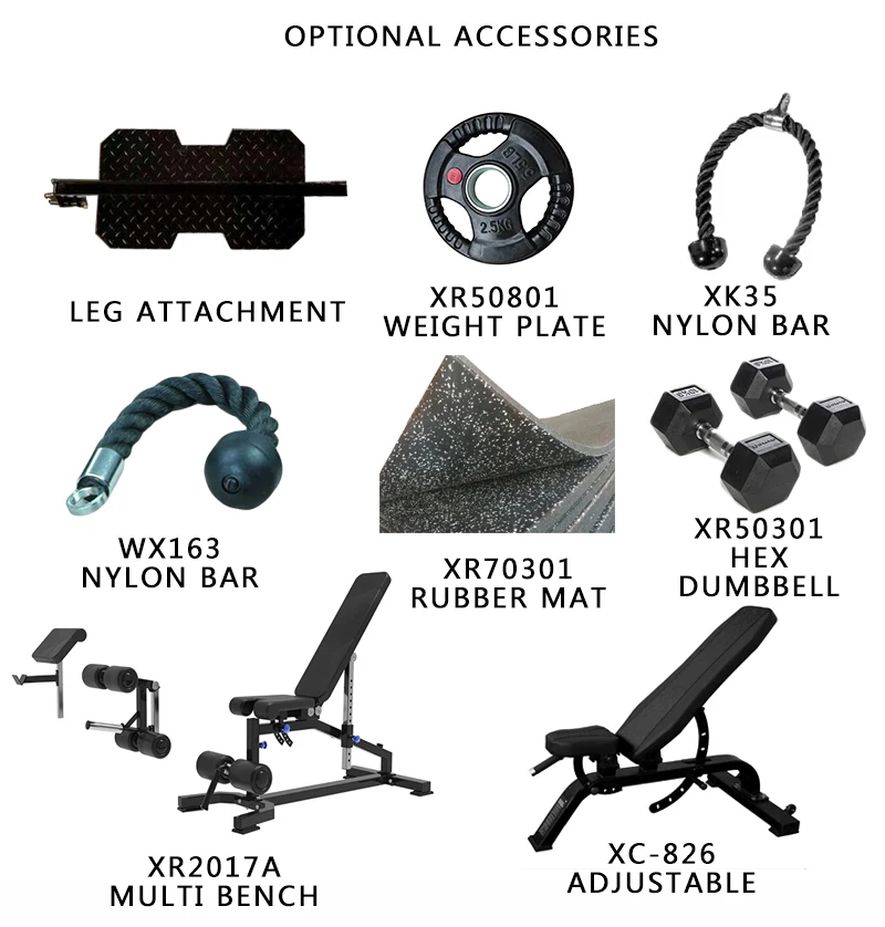 All in One Multi Power Multi-functional Gym Equipment Trainer  with Weight Stack  Smith Machine
