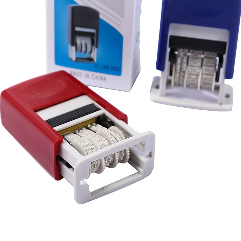 Adjustable Self-Inking Rubber Date Stamper, Automatic Numbering Machine, Great for Shipping, Receiving, Expiration Dates