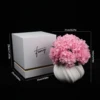 Pink special shape vase hydrangea