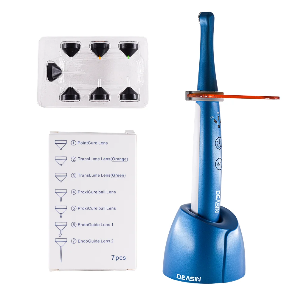 Multifunctional Curing Head Dental Wireless LED 1 Second Light Cure With 7 Tips Dentist Tools Equipment Resin Light Curing