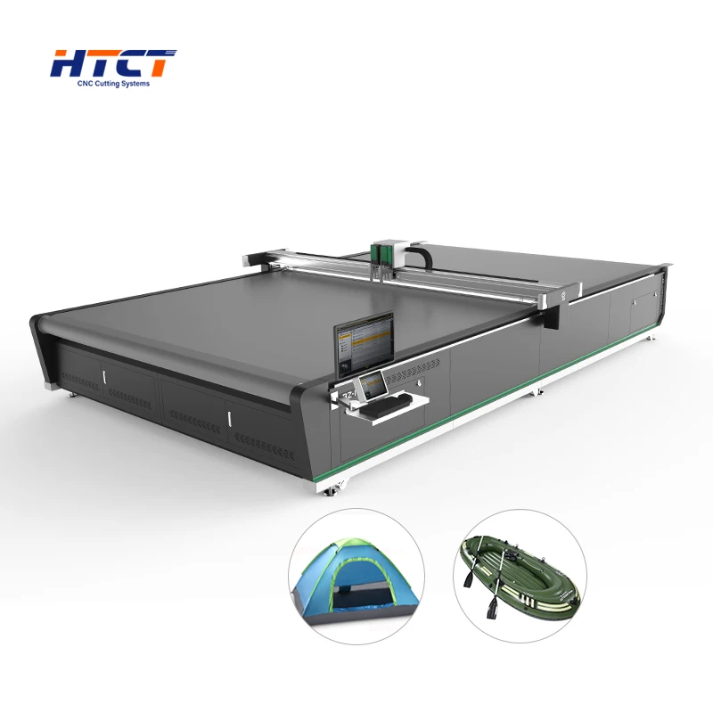 Flat Bed Cutter Waterproof Sunshade Awning Camouflage Net Tarpaulin Tarp Camping Tent Making Fabric Cutting Machine