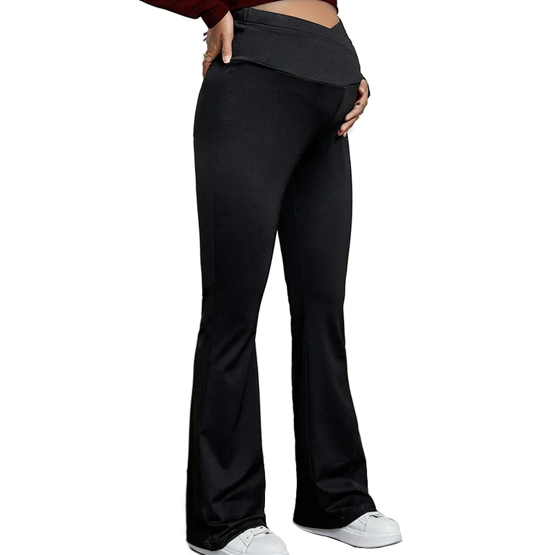 Maternity Buttery Soft Flare Leggings High Waisted