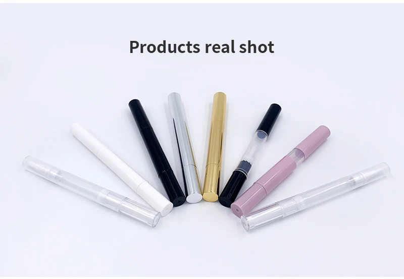 2ml 3ml 5ml Cuticle Oil Twist Pen Empty Gold White Clear Black Pink