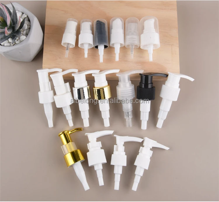 Ibelong 18mm 20mm 24mm White Black Gold Plastic Lock Lotion Pump
