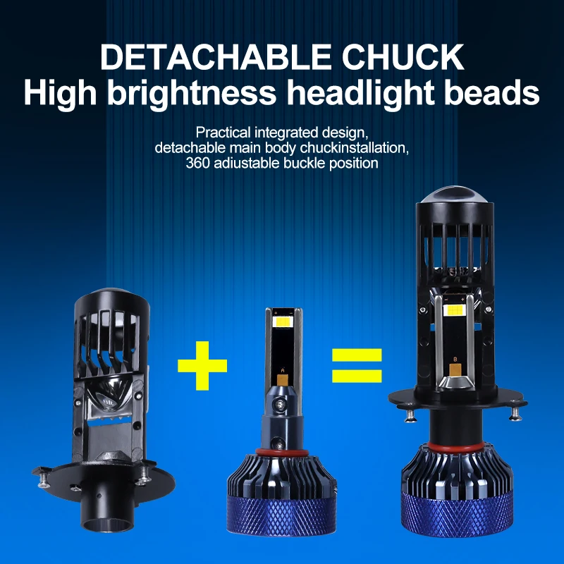 order L5. ♡ H4♡ 300 Watts 80000 Lumens LED Projector H4 Head Light for Cars