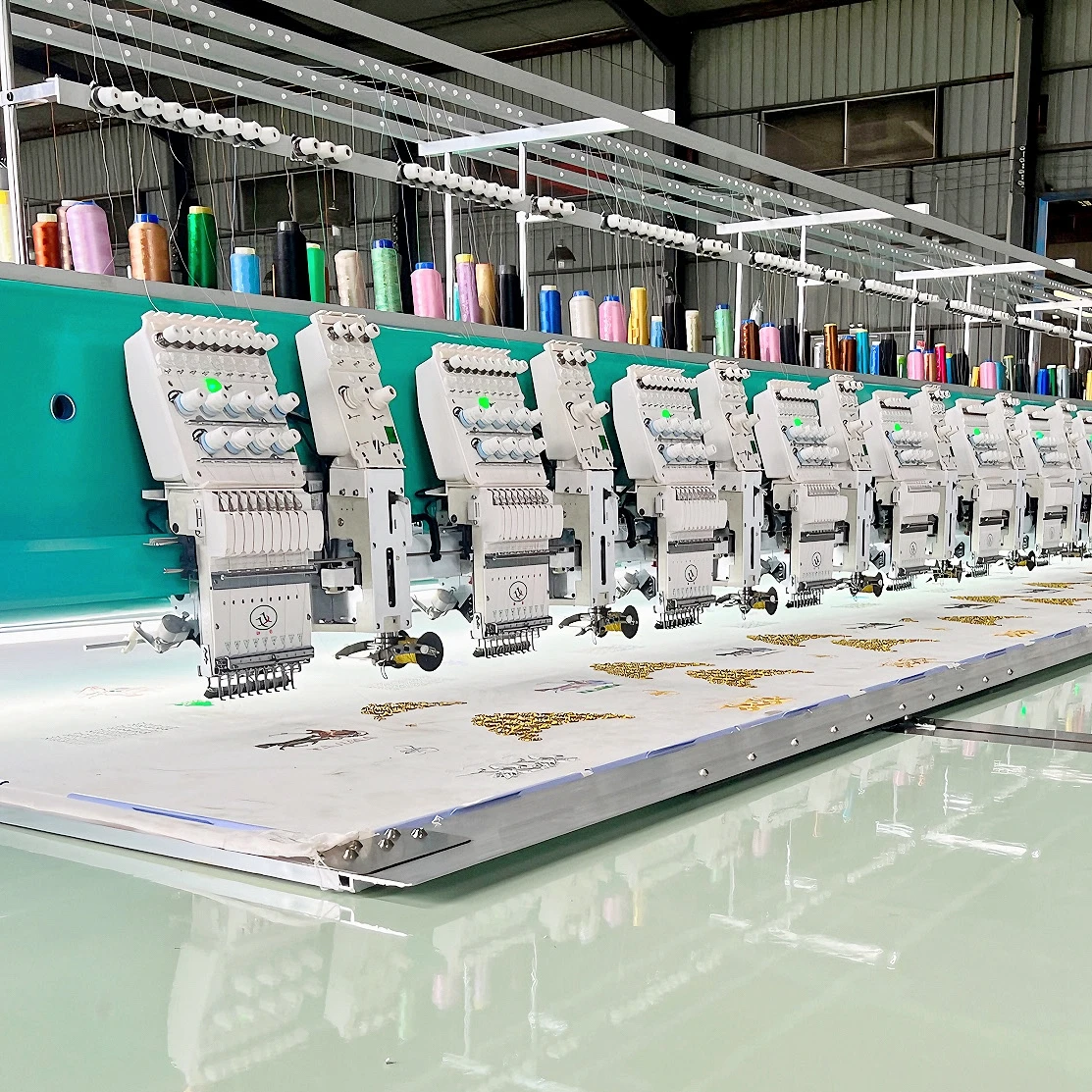 10 Heads Coiling/taping Computerized Embroidery Machine - Buy Taping ...