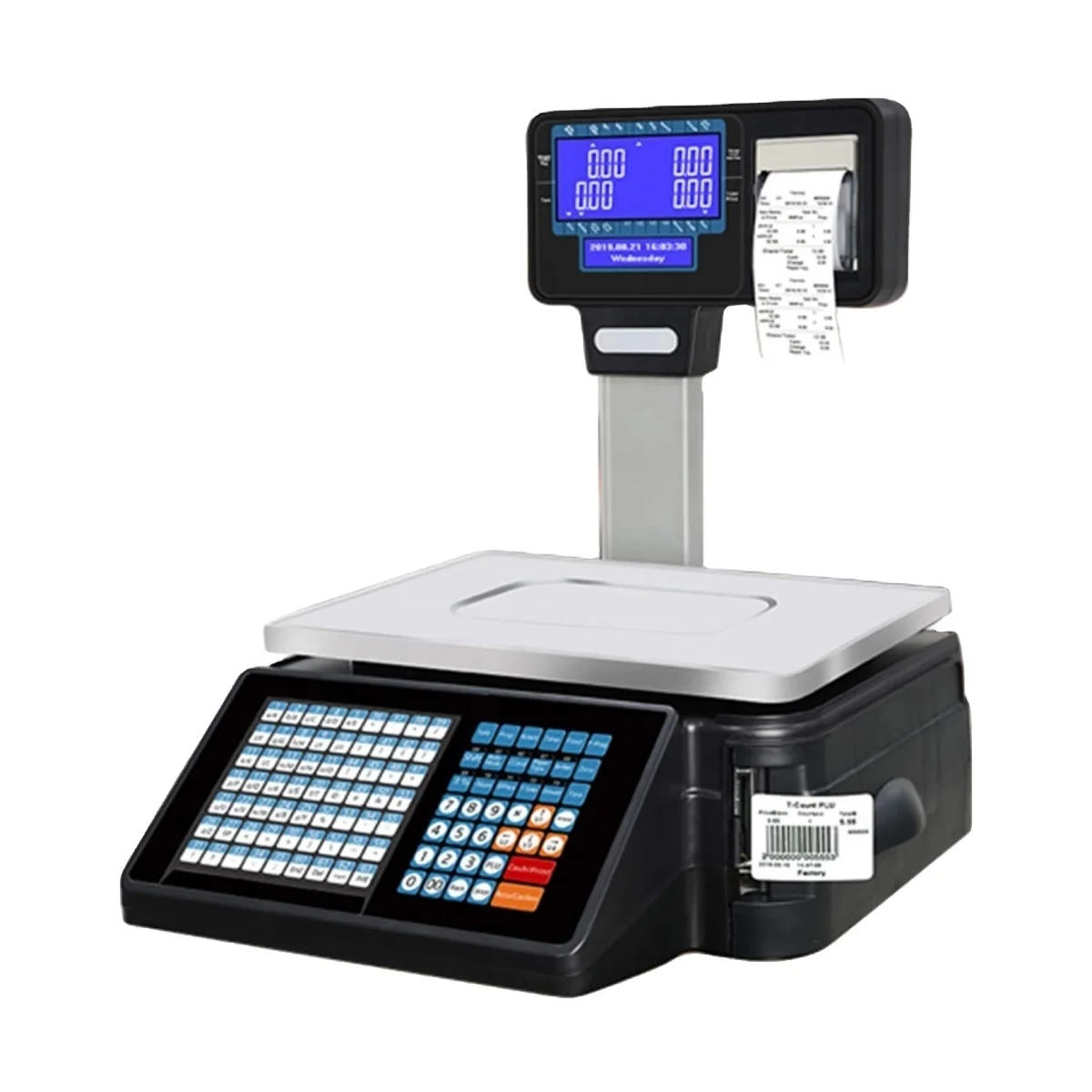Supermarket Checkout Counter Label Printing Scale 30kg OIML Certified ...