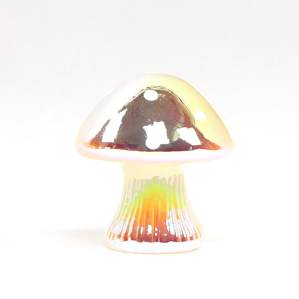 LED Night Light Festival Ornament Glass Mushroom Light For Home Decoration