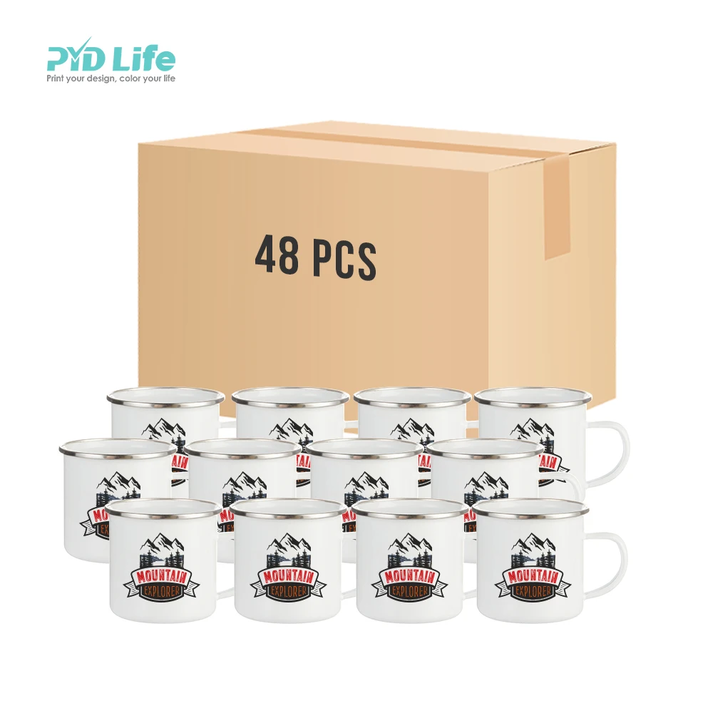 Pydlife Personalized Camping Mug No Minimum Enamel Custom Logo Travel
