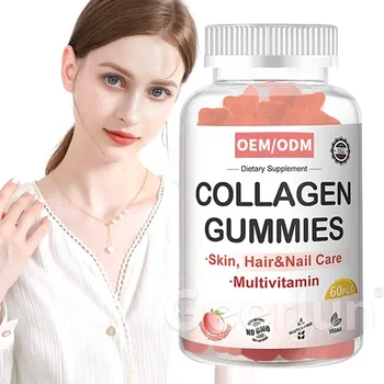 OEM Effective Formula Multivitamin Supplements Beauty Skin Whitening Vitamin Collagen Gummies