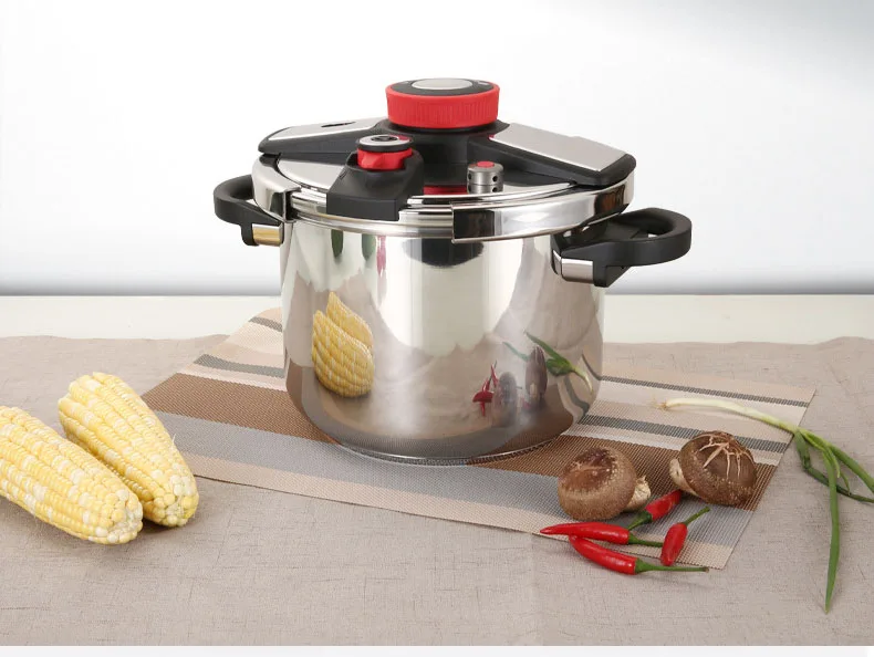 Stainless Steel High Pressure Cooker With Foldable Handle German
