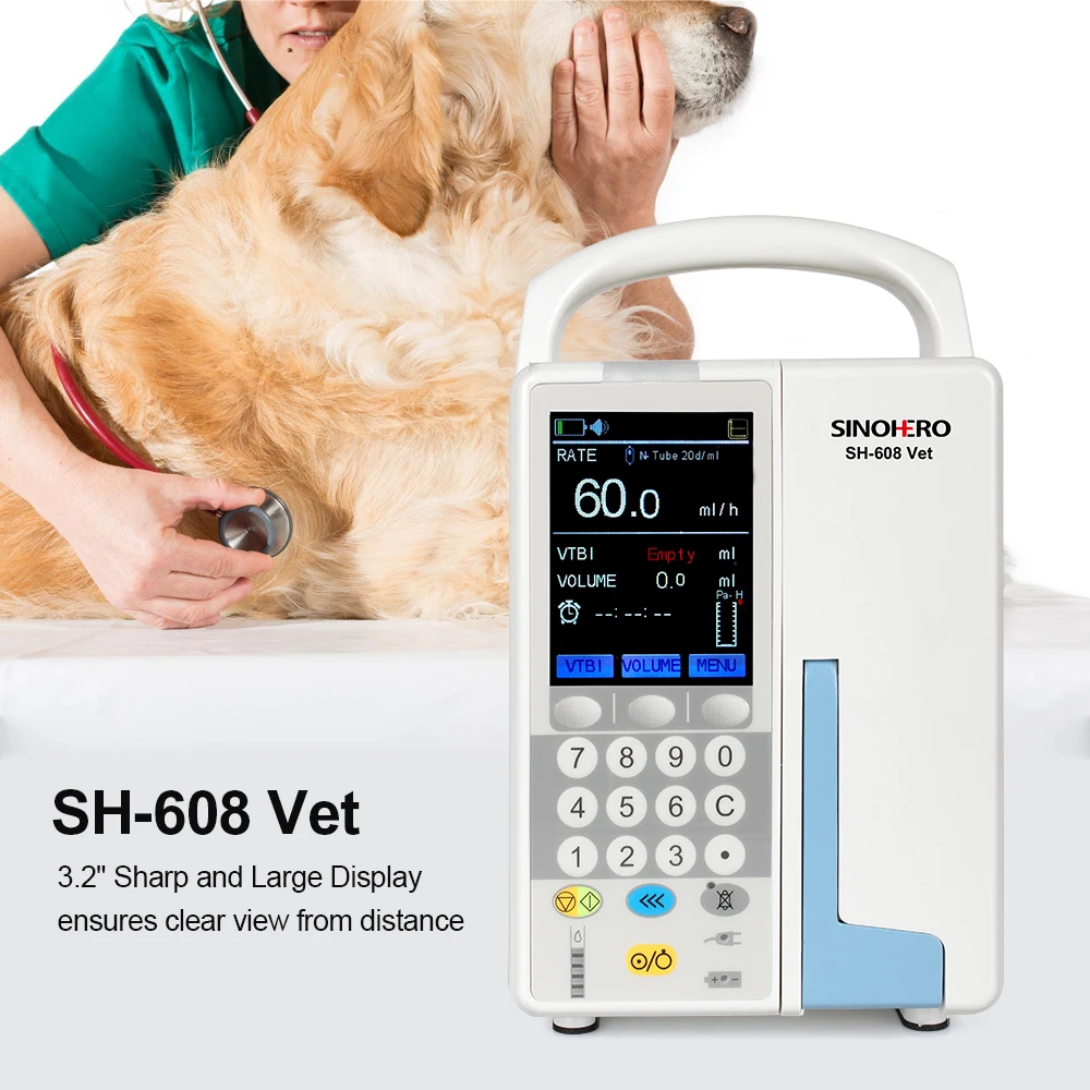 New Model Vet Clinic Medical Device Supply Veterinary Infusion Pump for Animal
