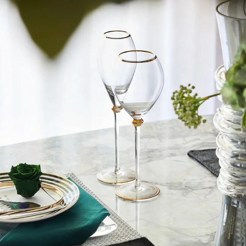 jbho wine glasses BOBO Oak | Crystal Glassware | Wine glass | Mouth Blown |  Dishwasher-friendly | Lead-free