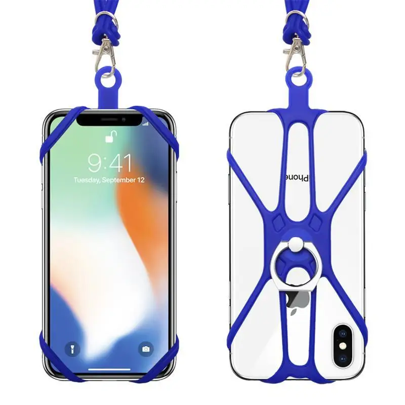Phone Hanging Loop Rope Universal Ring Holder Phone Silicone Hanging Rope Portable Anti Fall ...